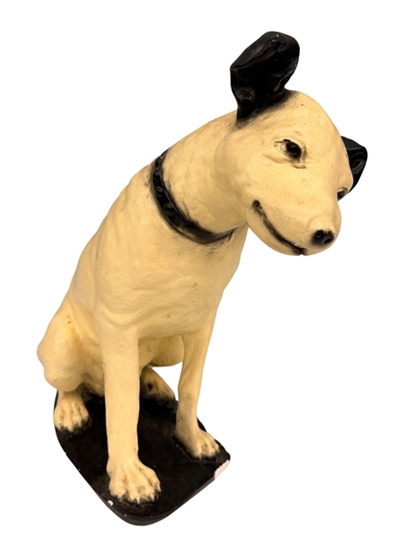"Nipper" Large Chalkware Sculpture The RCA Dog