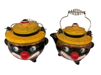1950's Thames Redware Clown Face Coffee/Tea Set