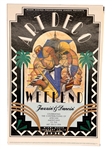 Dinizulu Gene Tinnie Designed Art Deco Weekend "Jazzin and Dancin" Miami Design Preservation League 1996 Poster