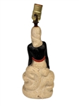 Blackamoor Figural Woman Table Lamp