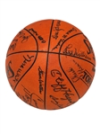 Hall of Fame Autographed Basketball Full JSA Certificate