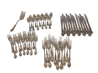 Sterling Silver Flatware Set International "Joan of Arc"