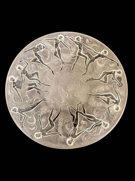 Phoenix Consolidated Glass Dancing Nymphs Plate