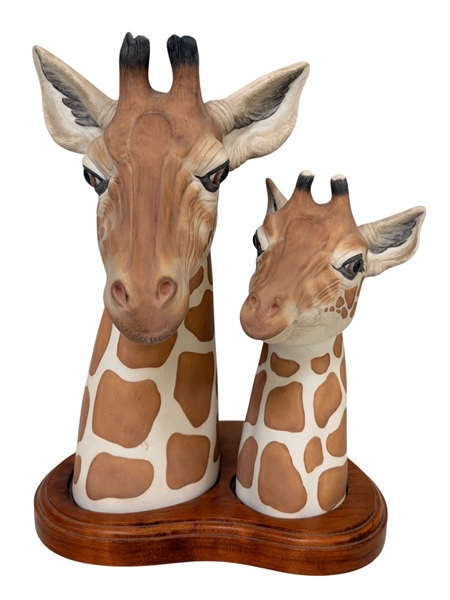 Kazmar Porcelain Giraffe Mother and Colt Numbered 55/450