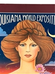 1984 Louisiana World Exposition Poster Water Goddess Illustrated by Hugh Ricks