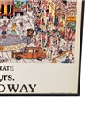 Charles Fazzino Illustrated Poster Celebrating 100 Years on Broadway 