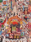 Charles Fazzino Illustrated Poster Celebrating 100 Years on Broadway 