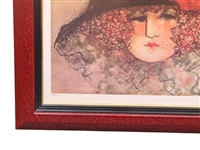Barbara Wood Signed and Numbered Lithograph Priscilla