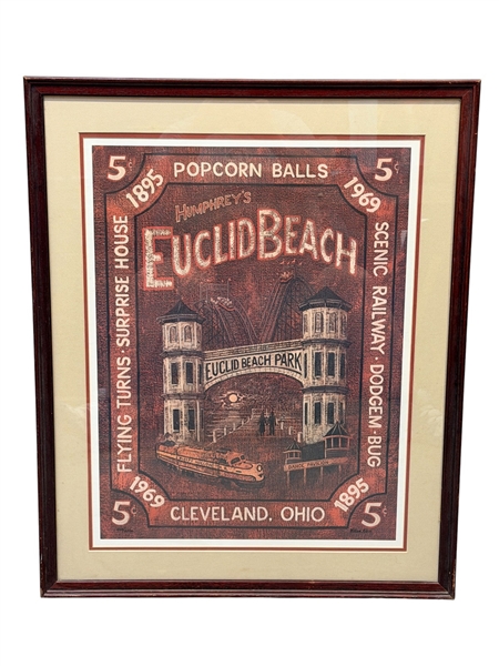 Euclid Beach Cleveland S/N Lithograph William Kless