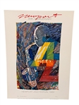 1989 Newport Jazz Festival S/N Lithograph Featuring Charlie Parker Illustration by Michael Sayre