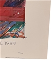 1989 Newport Jazz Festival S/N Lithograph Featuring Charlie Parker Illustration by Michael Sayre
