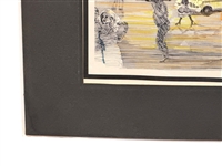 Sandra Finkenberg Times Square New York City Signed Lithograph