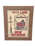 1978 G.B. Luttrell Poster "Le Vieux Carre New Orleans"