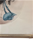 Louis Icart Le Bonnet Bleu Print Original Frame