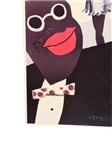 1925 Art Deco Lithograph Josephine Baker Paul Colin for Folies Bergere