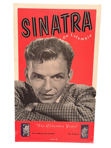 Frank Sinatra Record Store Promotional Poster for Columbia Records