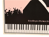 Duke Ellington Music Lives on 1974 Memorial Poster Designed by Oren Sherman