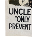 1967 Political Poster Civil Rights Era by Ron Cobb Remember Uncle Tom Says- Only You can Prevent Ghetto Fires