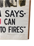 1967 Political Poster Civil Rights Era by Ron Cobb Remember Uncle Tom Says- Only You can Prevent Ghetto Fires