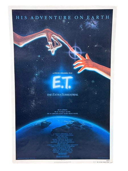 1982 Original Movie Poster ET Steven Spielberg