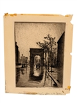 (2) Drypoint Etchings by Elias M. Grossman (Amer. 1898-1947) Washington Arch, Bethesda Fountain