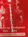 Group of Autographed Detroit Red Wings Ephemera
