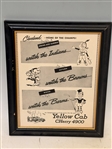 (3) Paper Advertisements; Cleveland Yellow Cab, WJW, Joe Louis Punch