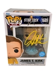 (3) Autographed Funko Pops Star Trek and Star Wars; Patrick Stewart, William Shatner, Hayden Christensen