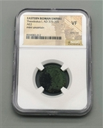 NGC VF Eastern Roman Empire Theodosius I AD 379-395 AE2 Mint Uncertain