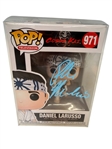 (3) Autographed Funko Pops; Cobra Kai Daniel Laruso, Billy Madison, The Exorcist Linda Blair