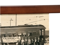Black and White Long Photograph Cleveland Indians Visit To Metropolitan Store Akron, Ohio 1914