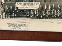 Black and White Long Photograph Cleveland Indians Visit To Metropolitan Store Akron, Ohio 1914
