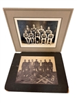 (2) Black and White Sports Team Photographs; 1920s Basketball, 1910s Baseball