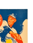 1950's Large Coca-Cola Cardboard Baseball Store Display
