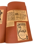 1908 Scrapbook Filled with Sports Baseball Clippings