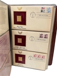 Golden Replicas of US Stamps 22kt Gold Plated in Album