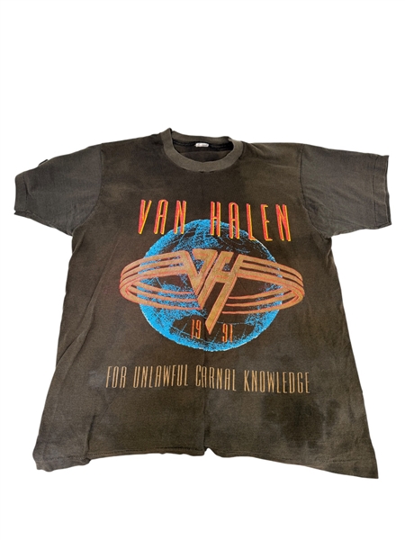 Van Halen 1991 Concert Touring T-Shirt; For Unlawful Carnal Knowledge