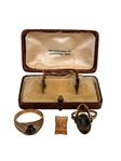 Group of Gold Jewelry; Rings, Pin, Cufflinks