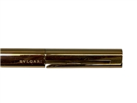 Bulgari Ball Point Pen Electroplated Gold with Matching Sleeve and Box