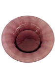 (5) Steuben Ribbed Optic Plates in Amethyst