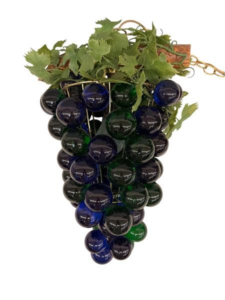 Mid Century Modern Lucite Grape Bunch Swag Lamp