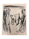 (5) Kenneth E. Crook Original Political Cartoon Art 1960's