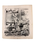 (4) Bil Canfield Original Political Cartoon Satire Artwork 