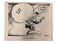 (5) Jack Ficklen, William Sandeson Original Political Cartoon Art 