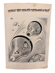 (5) Jack Ficklen, William Sandeson Original Political Cartoon Art 