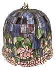 Hanging Large Tiffany Style Stained Glass Flowering Lamp Shade