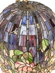 Hanging Large Tiffany Style Stained Glass Flowering Lamp Shade