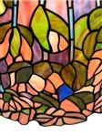 Hanging Large Tiffany Style Stained Glass Flowering Lamp Shade