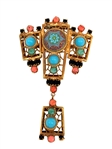 Juliana DeLizza & Elster "Moroccan Matrix" Brooch