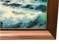 M.S. Park (Korea) Palatial Oil Painting on Canvas Ocean